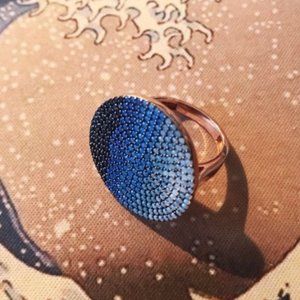 ✨18K gold plated sterling silver Disc Ring